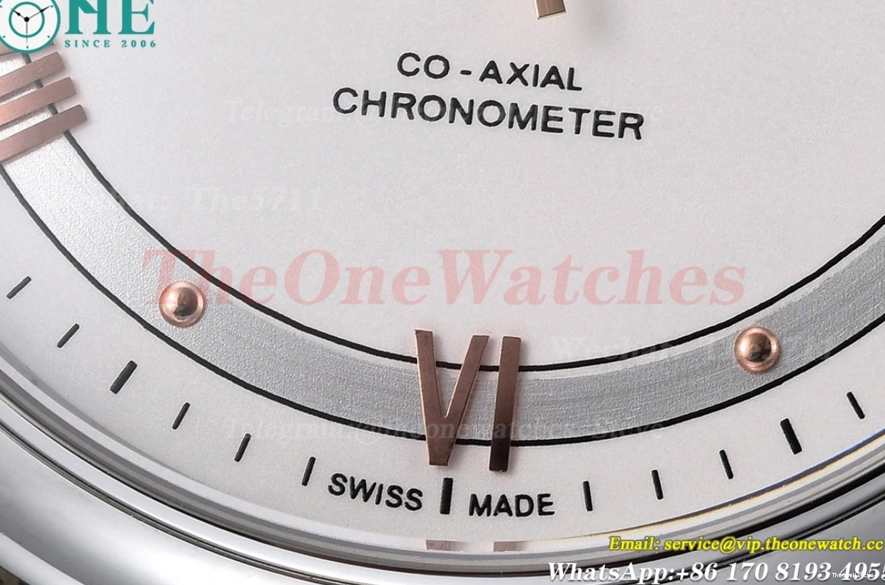 White SS Co-Axial Line Ville Men's De LE GDF 39.5MM MY8215 1226